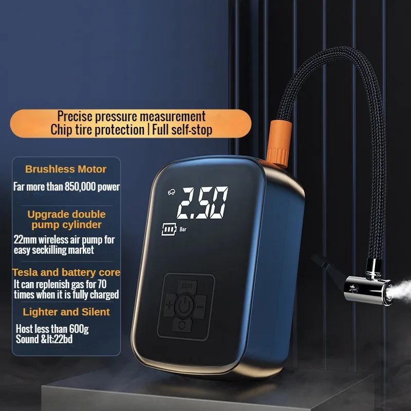 DriveSafe™ Portable Digital Tire Inflator – Fast & Wireless