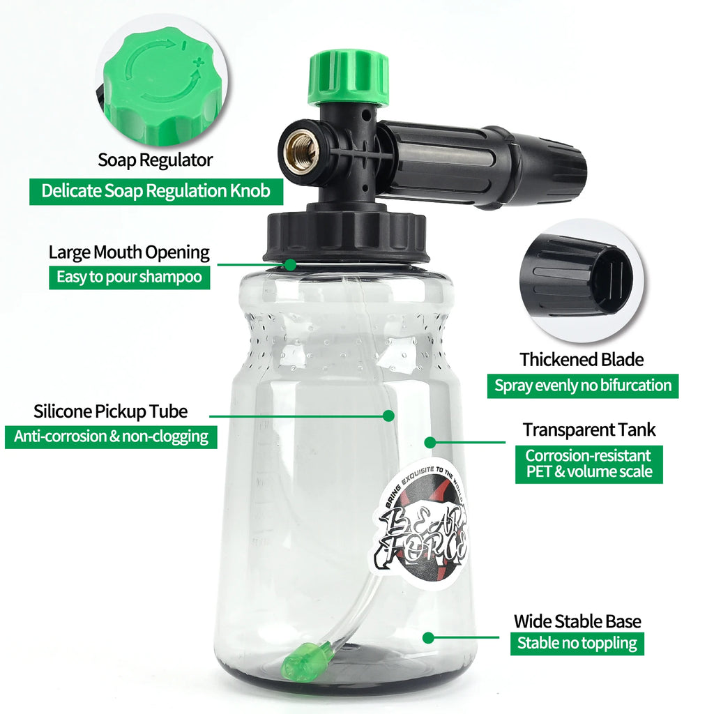 Premium Snow Foam Cannon – High Pressure Car Wash Sprayer